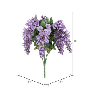 19" Artificial Lavender Wistera Bush 2