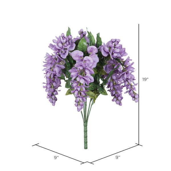 19" Artificial Lavender Wistera Bush 2