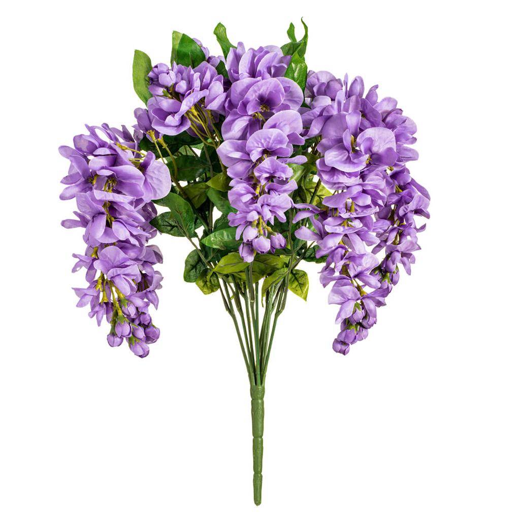 19" Artificial Lavender Wistera Bush 1