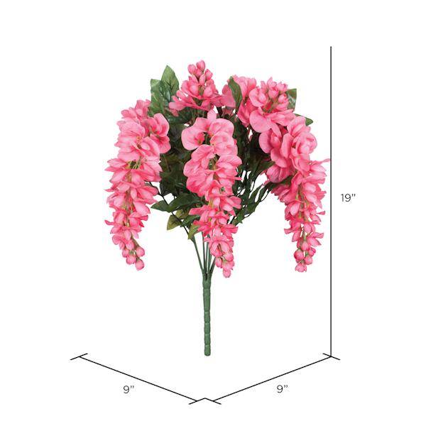 19" Artificial Pink Wistera Bush 2