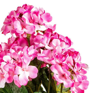 19.5" Artificial Light Pink Geranium Bush 4
