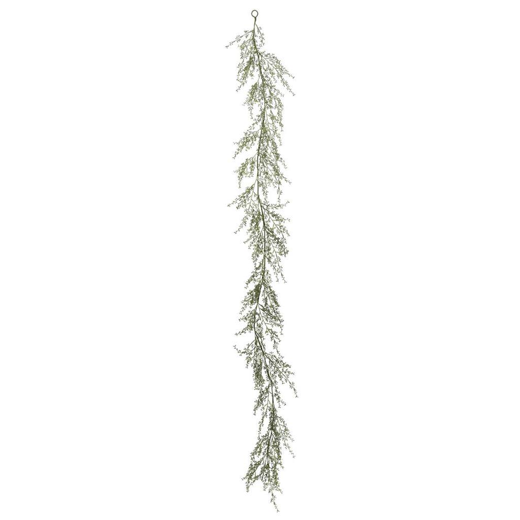 6' Artificial Green Fairhill Leaf Garland 1