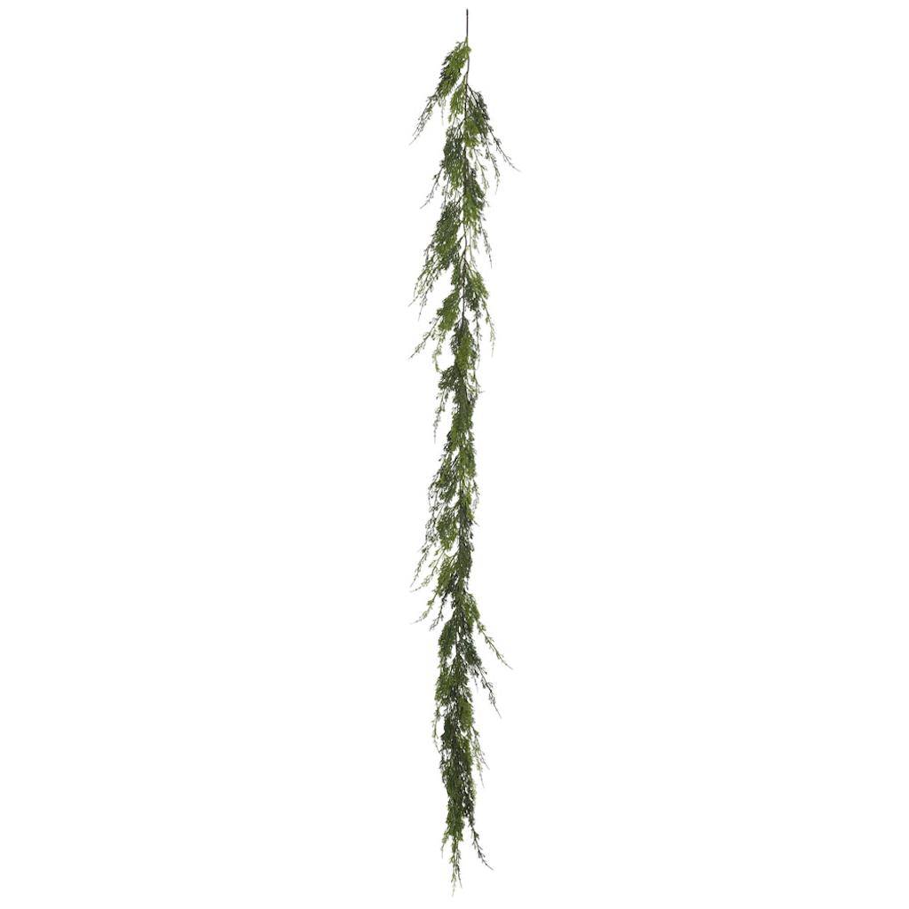 6' Artificial Green Monterey Cypress Garland 1
