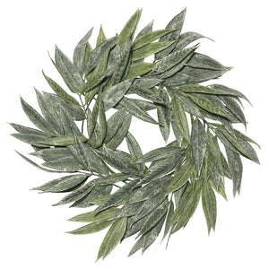 24" Artificial Muddy White Willow Wreath 1