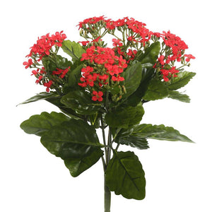 17.3" Artificial Red Kalanchoe Bush 1