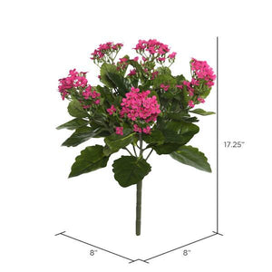 17.3" Artificial Hot Pink Kalanchoe Bush 2