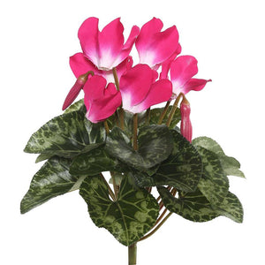 11" Artificial Beauty Cyclamen Bush 1