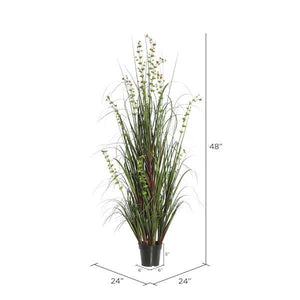 48" Artificial Potted Eucalyptus Grass 3