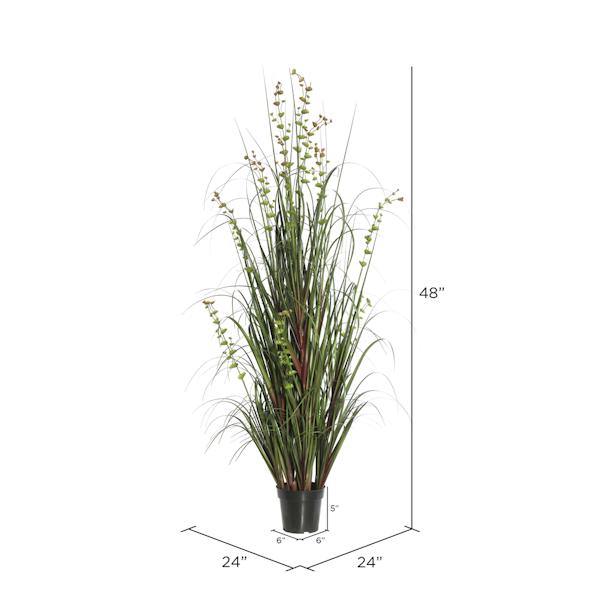 48" Artificial Potted Eucalyptus Grass 3