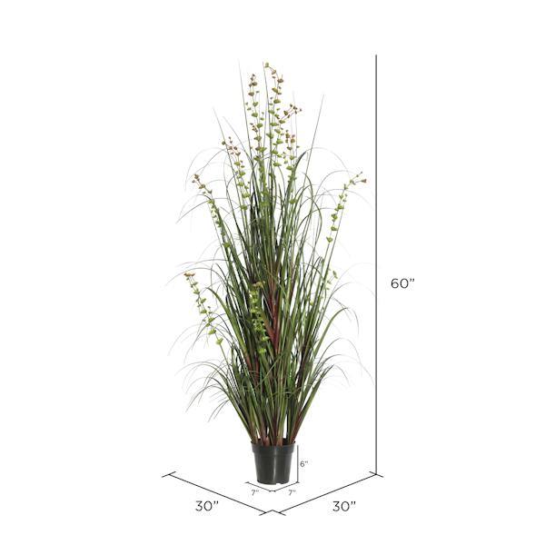 60" Artificial Potted Eucalyptus Grass 3
