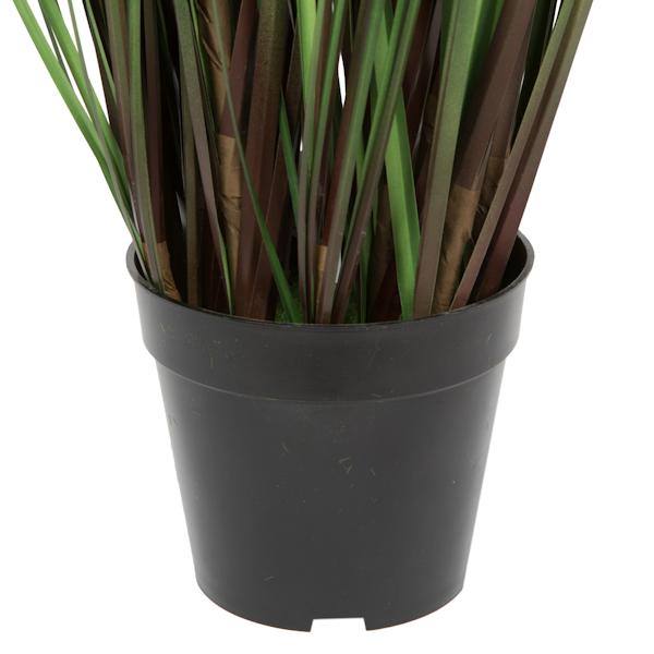 48" Artificial Potted Grass with 8 Cattails 4