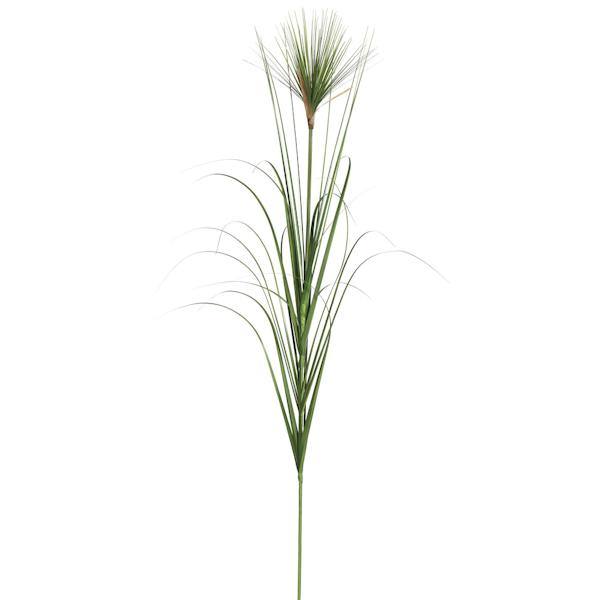 36" Artificial Potted Green Brushed Grass 2