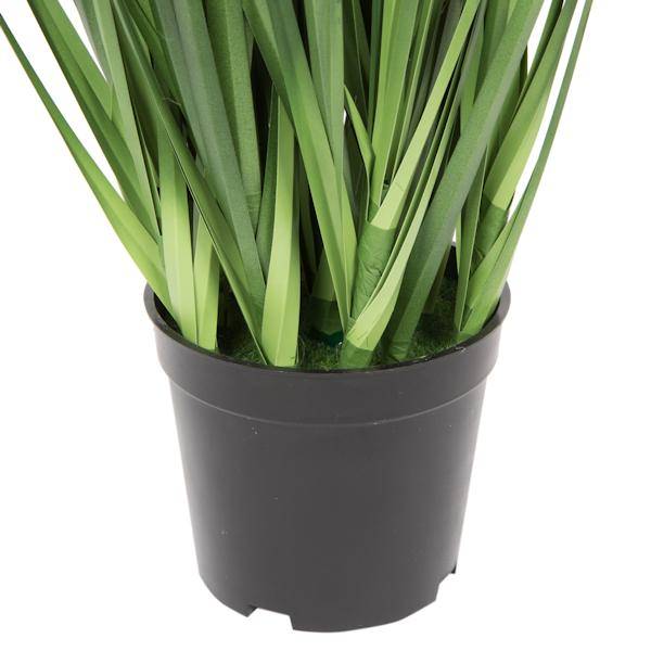 24" Artificial Potted Extra Full Green Grass 4
