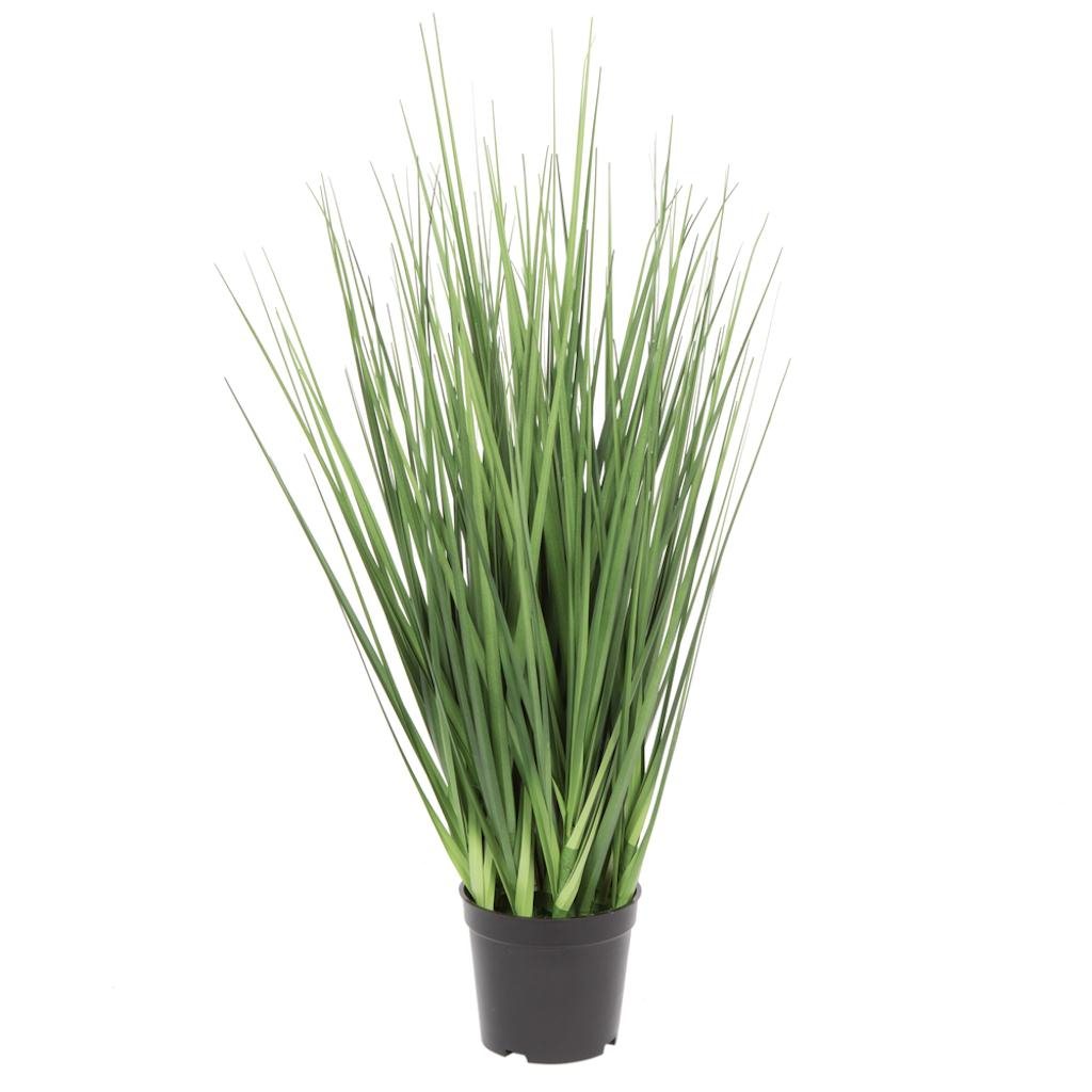 24" Artificial Potted Extra Full Green Grass 1