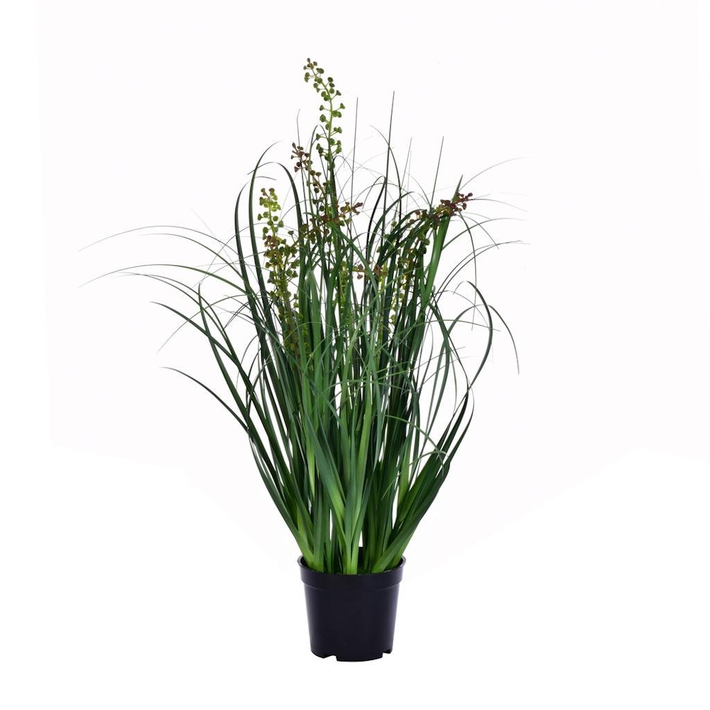 24" Artificial Potted Green Sheep's Grass 1