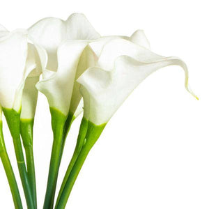 14" Artificial White Calla Lily Bundle 4