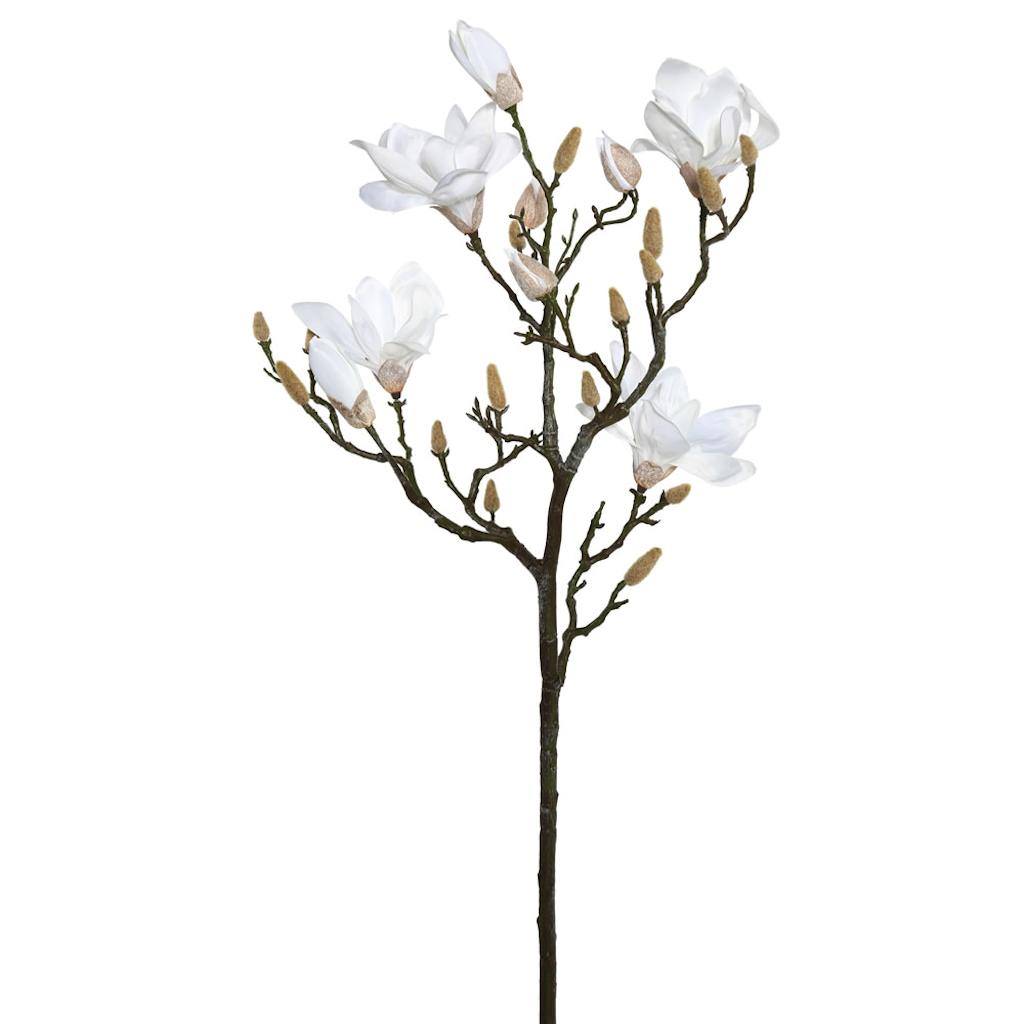 42" Artificial White Magnolia Spray 1