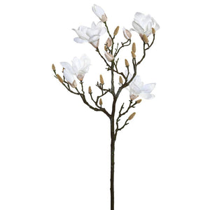 42" Artificial White Magnolia Spray 1