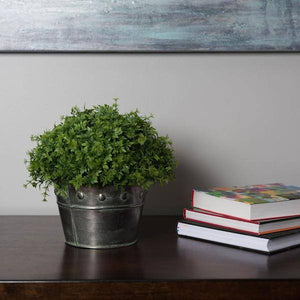 13" Artificial Green Mixed Greenery Half Ball 3