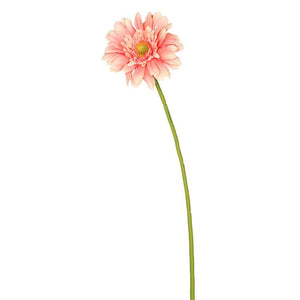21" Artificial Light Pink Gerbera Daisy (6 Pack) 1