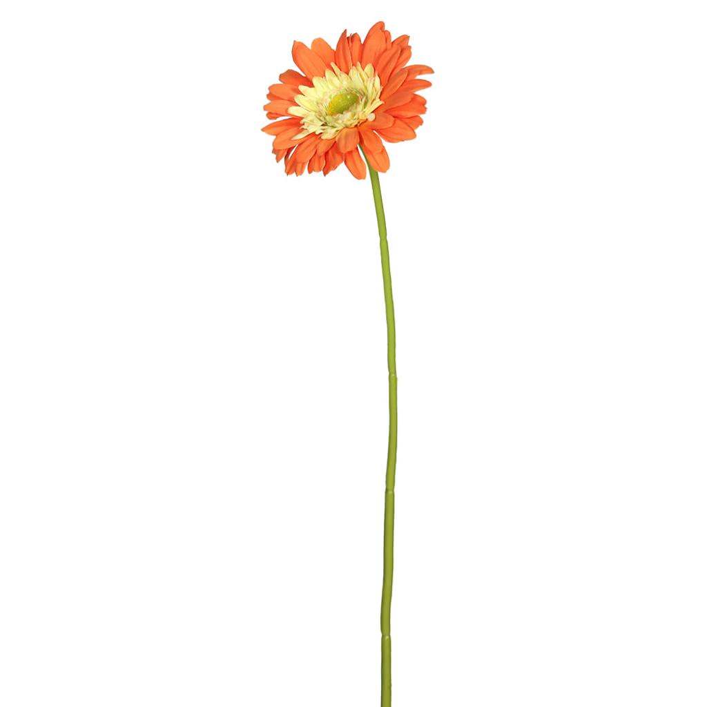 21" Artificial Orange Gerbera Daisy (6 Pack) 1