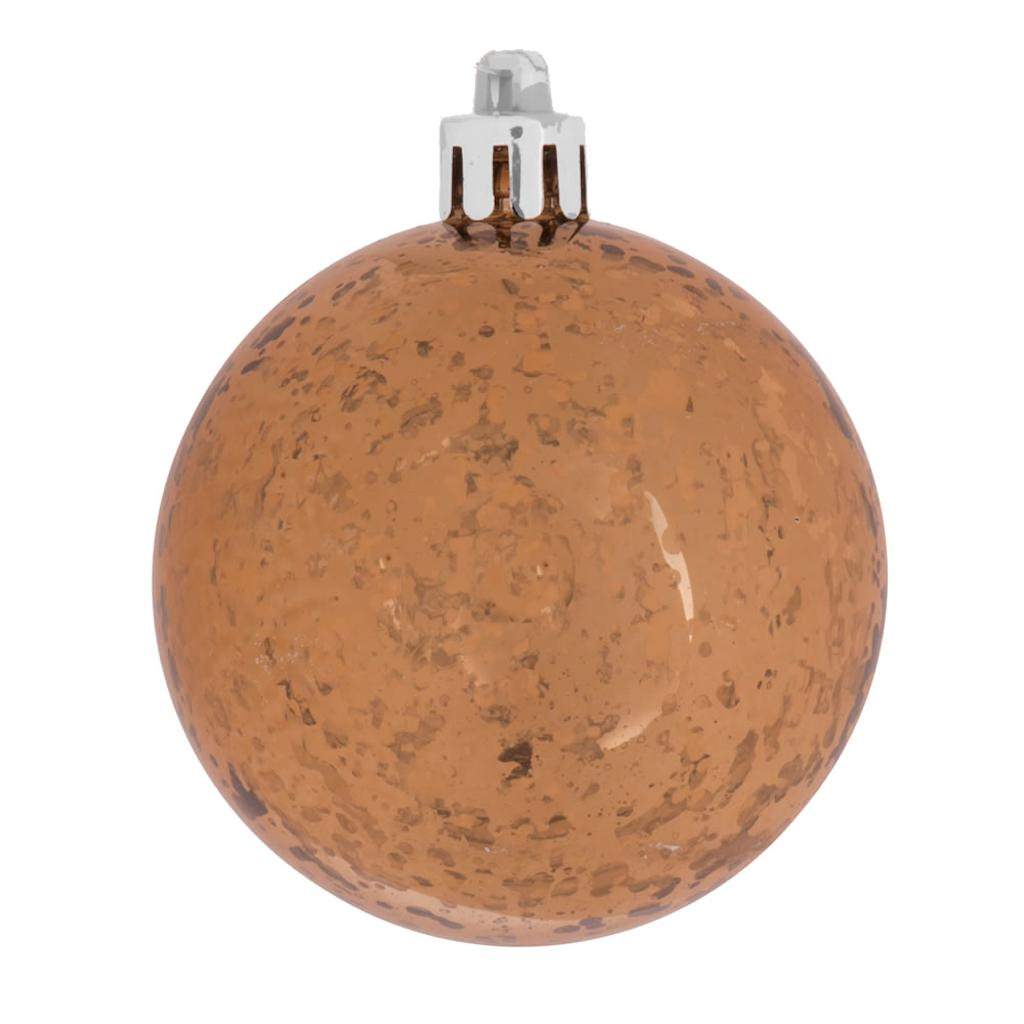 4.75" Mocha Shiny Mercury Ball Ornament (4 pack) 1