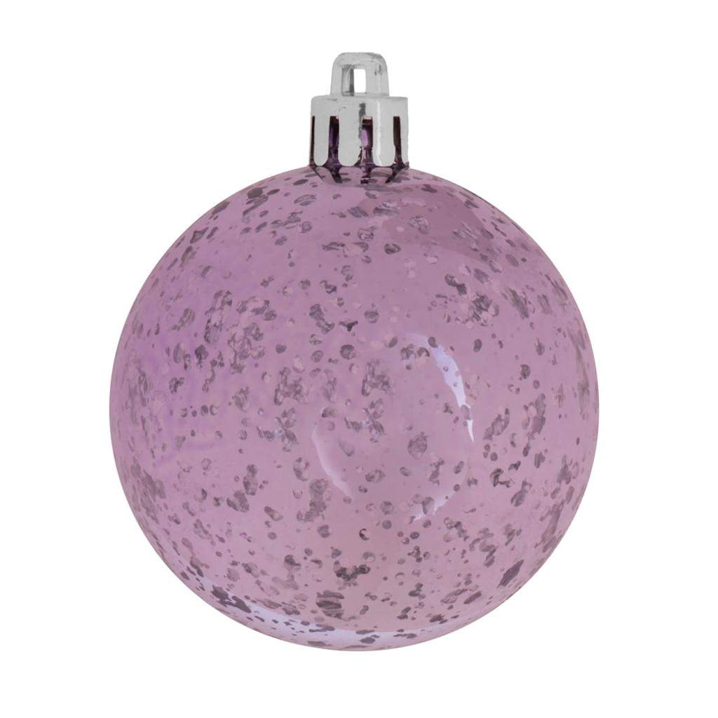 4.75" Lavender Shiny Mercury Ball Ornament (4 pack) 1