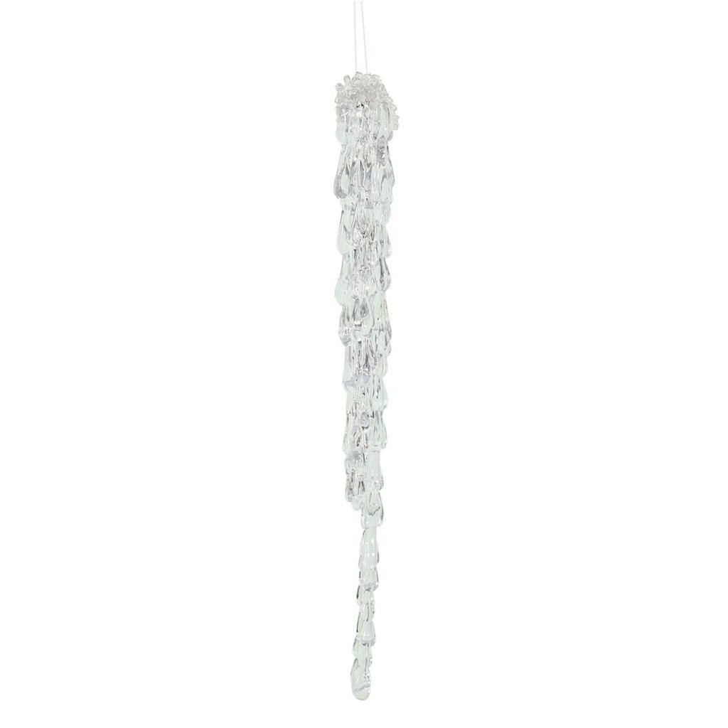 12" Clear Acrylic Icicle Ornament (6 pack) 1