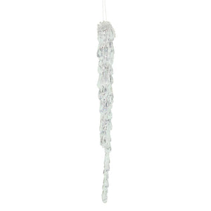 12" Clear Acrylic Icicle Ornament (6 pack) 1
