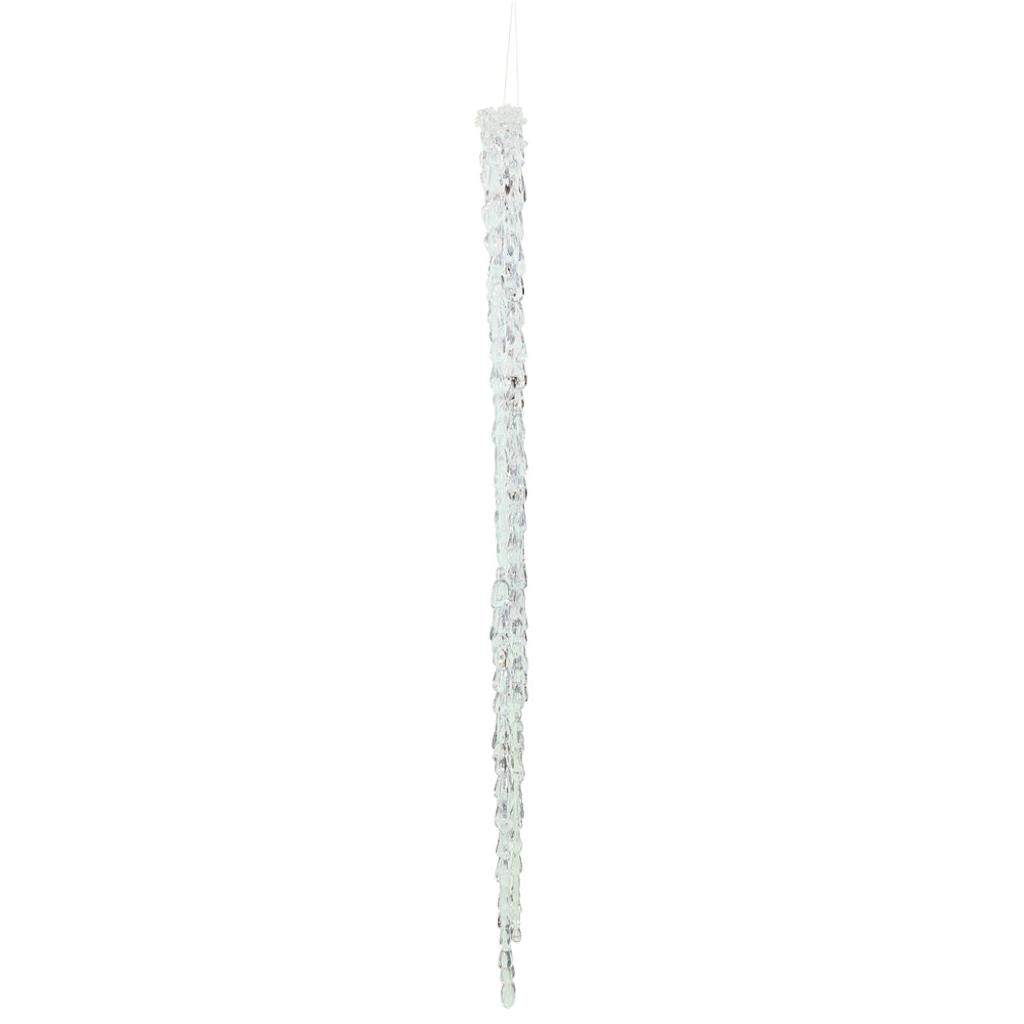 24" Clear Acrylic Icicle Ornament (2 pack) 1