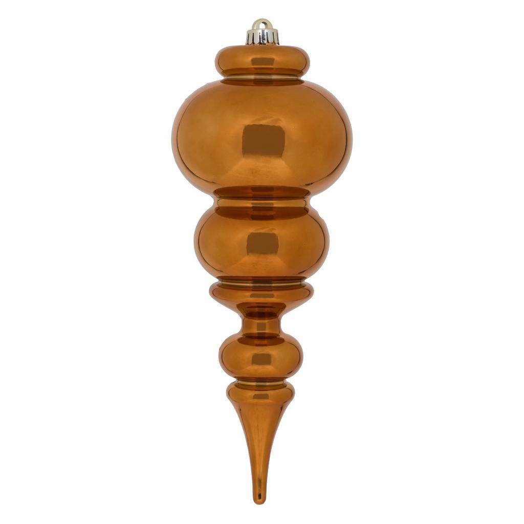 14" Copper Shiny Finial Ornament 1
