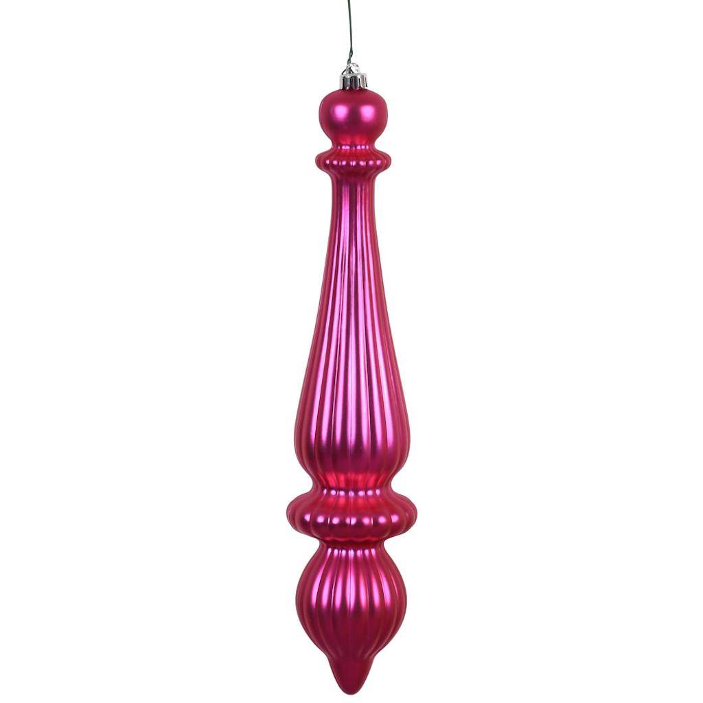 14" Orchid Shiny Finish Finial Ornament (2 pack) 1