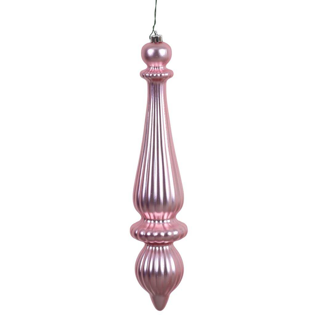 14" Lavender Matte Finish Finial Ornament (2 pack) 1