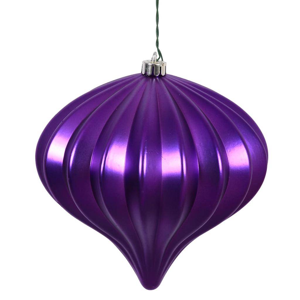 5.7'' Purple Matte Onion Ornament (3 pack) 1