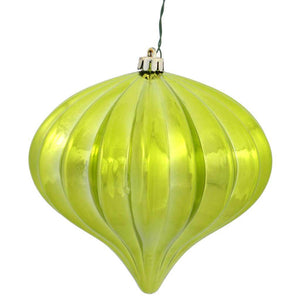 5.7'' Lime Shiny Onion Ornament (3 pack) 1