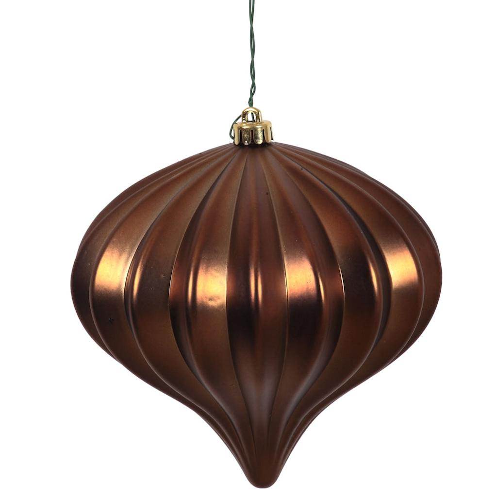 5.7'' Chocolate Matte Onion Ornament (3 pack) 1