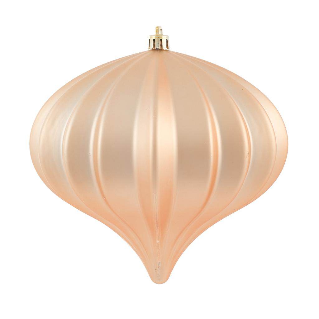 5.7" Cafe Latte Matte Onion Ornament (3 pack) 1