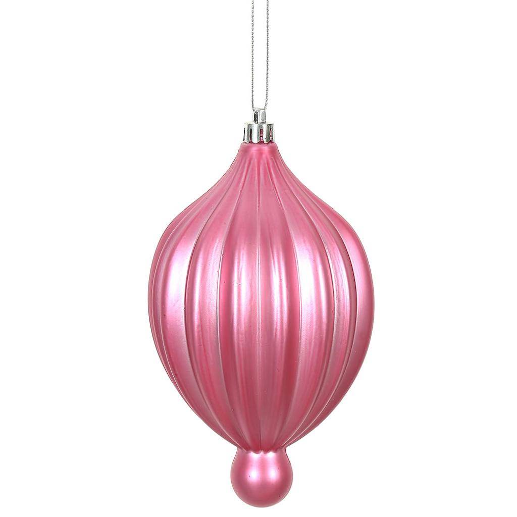 6.3" Mauve Matte Lantern Ornament (4 pack) 1