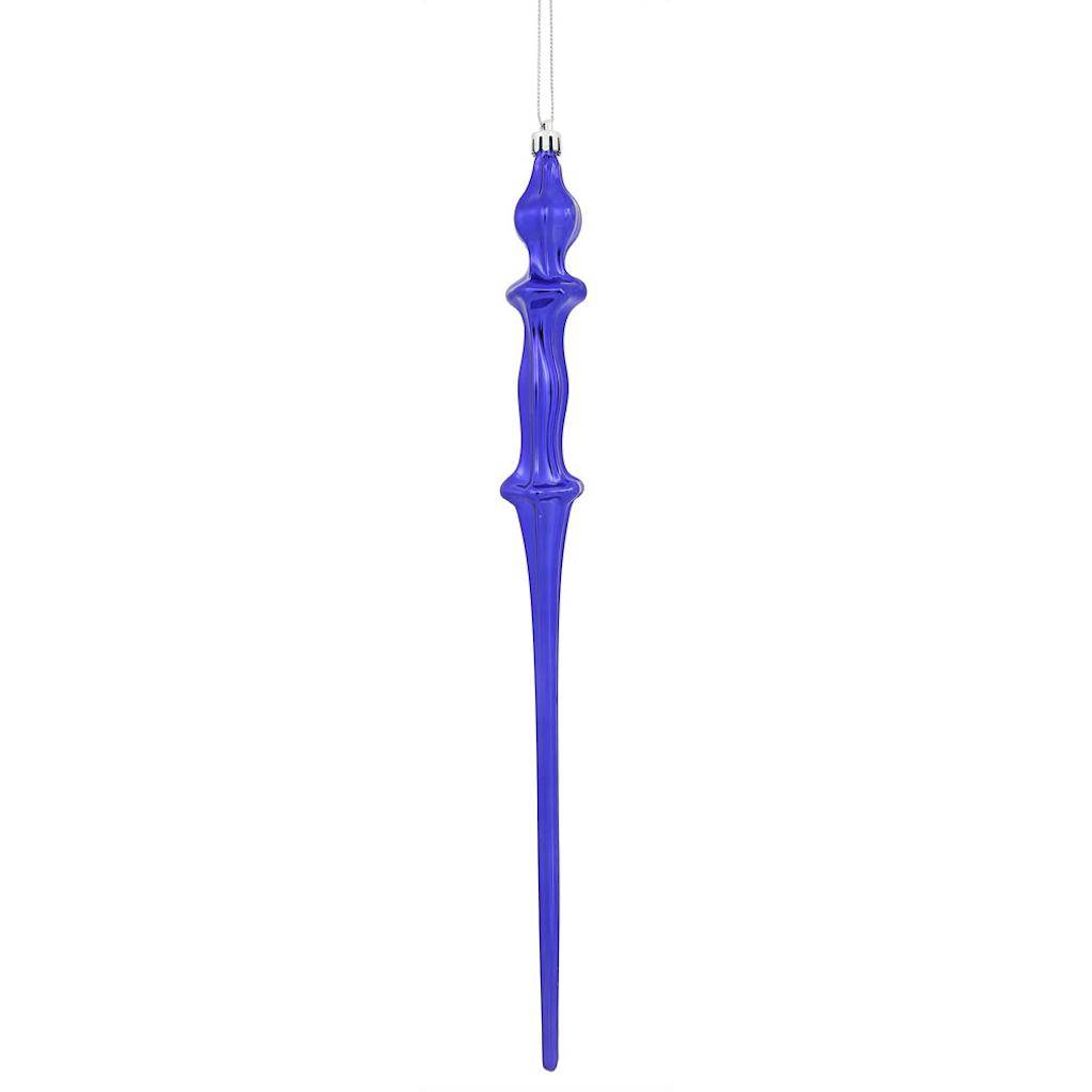 15.7"  Purple Shiny Icicle Ornament (3 pack) 1