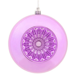 4.75" Orchid Shiny Star Brite Ball Ornament (4 pack) 1