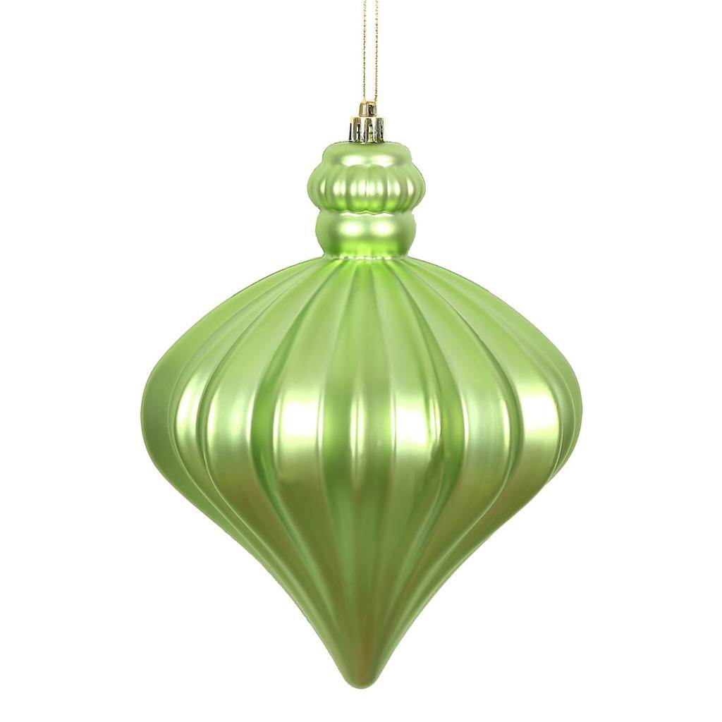 6" Celadon Matte Onion Drop Ornament (4 pack) 1