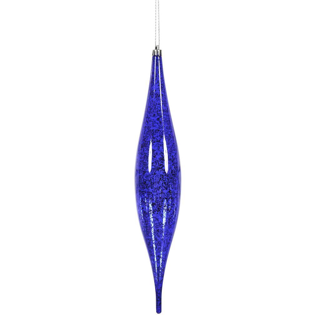 13" Purple Mercury Finish Rain Drop Ornament (2 pack) 1
