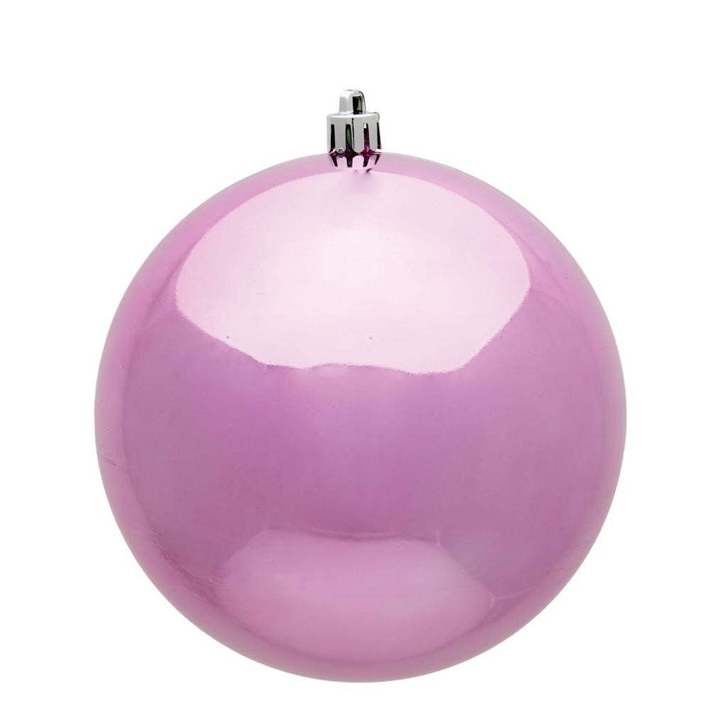 2.4" Pink Shiny Ball Ornament (24 pack) 1