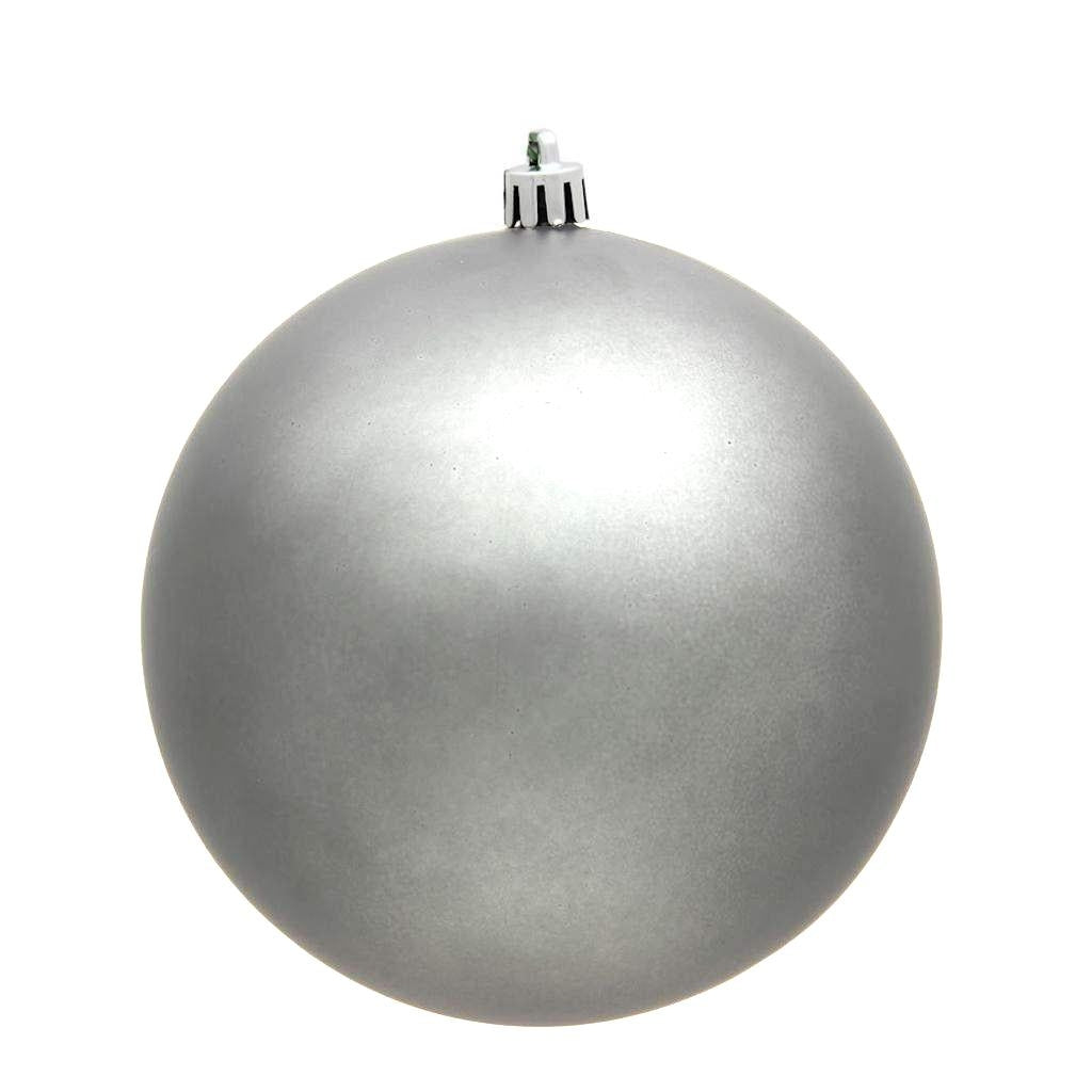 2.4" Pewter Matte Ball Ornament (24 pack) 1