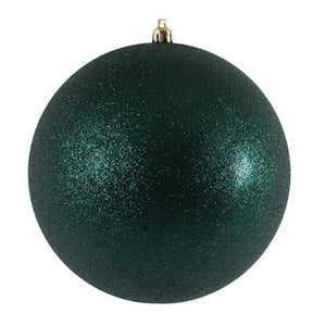 2.75" Midnight Green Glitter Ball Ornament (12 pack) 1