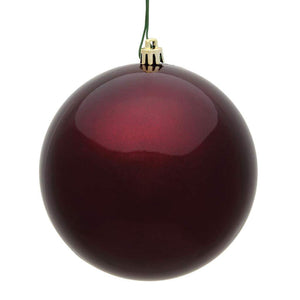 3" Burgundy Candy Ball Ornament (12 pack) 1