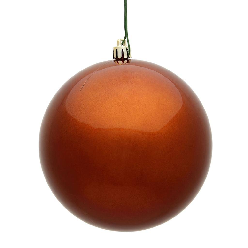 3" Copper Candy Ball Ornament (12 pack) 1