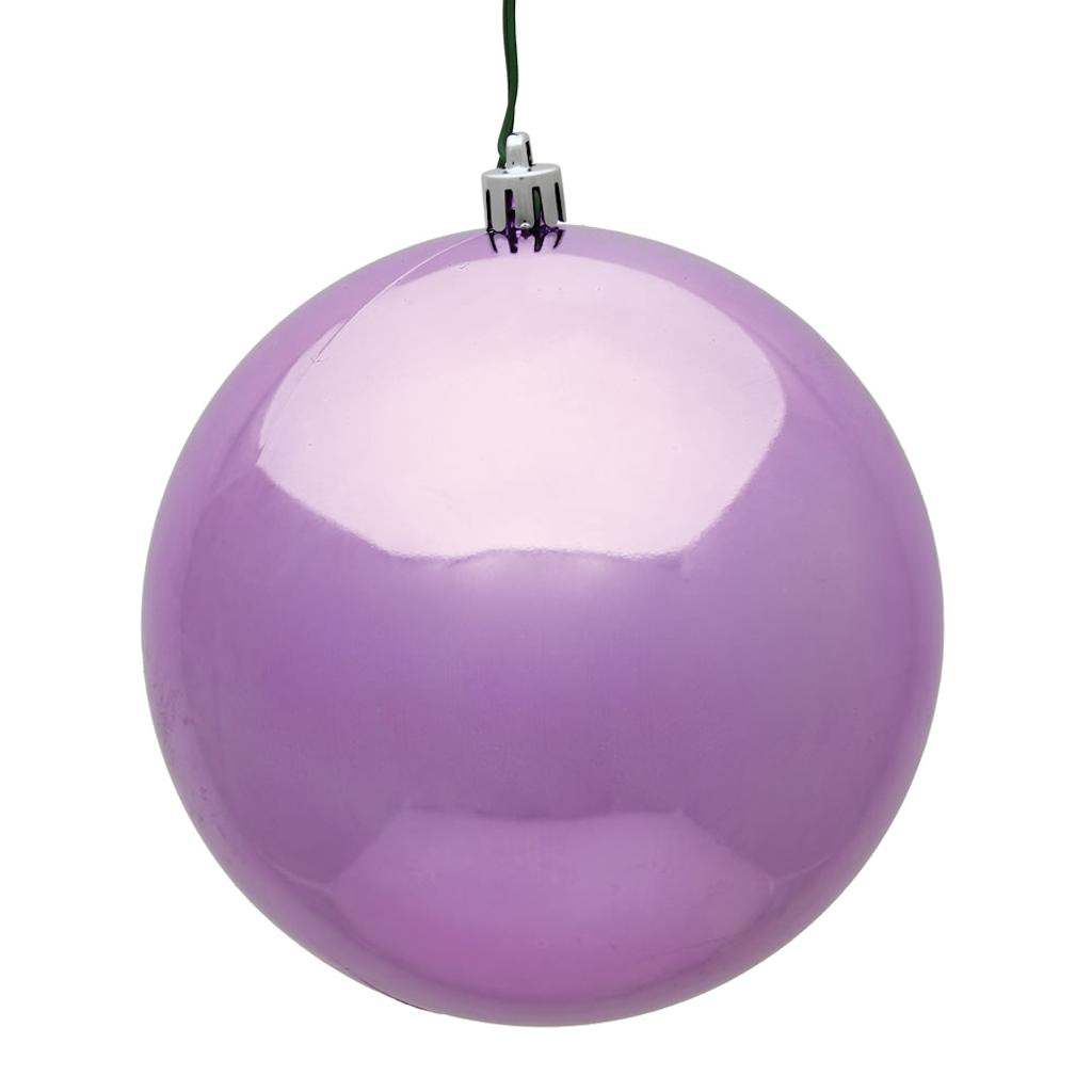 4" Orchid Shiny Ball Ornament (6 pack) 1
