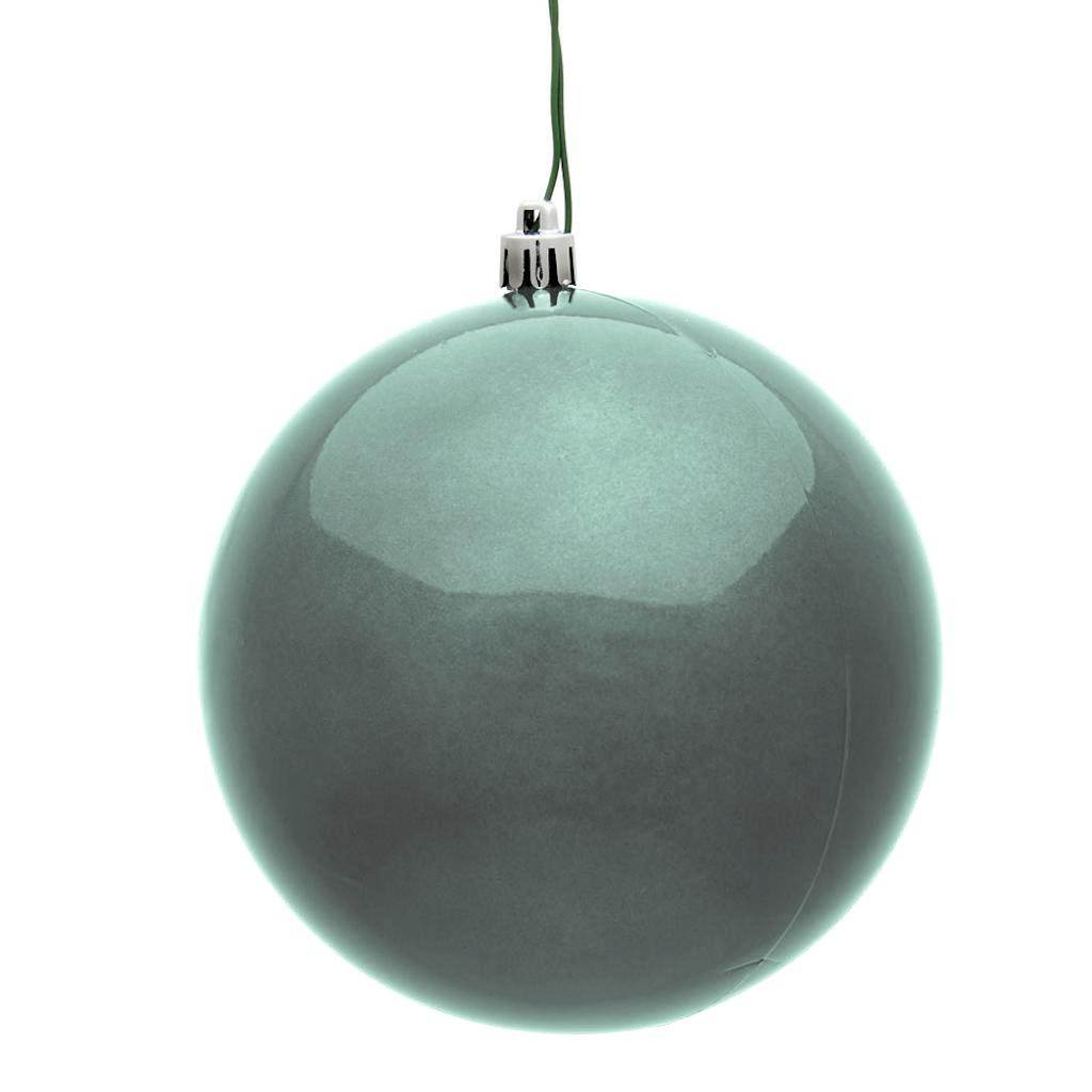 4" Pewter Candy Ball Christmas Ornament (6 pack) 1