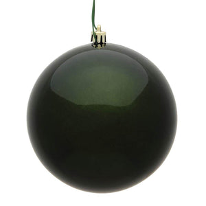 4.75" Moss Green Candy Ball Ornament (4 pack) 1